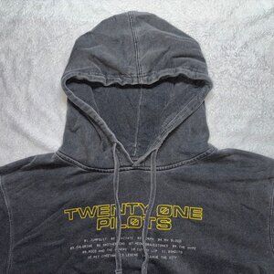 Twenty One Pilots trench flower band logo gray size L hoodie